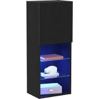 vidaXL Tv-meubelset 40,5 x 30 x 102 cm Zwart Eiken Bewerkt hout