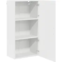 vidaXL Wandkast PORTO Hoogglans wit 50 x 31 x 100 cm Bewerkt hout