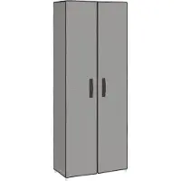 vidaXL Schoenenkast 60x30x166 cm stof grijs