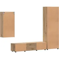 vidaXL Tv-meubelset FLORIN 3 st 150 x 39 x 30 cm Artisanaal eiken