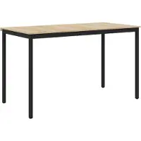 vidaXL Staande Bartafel Bewerkt hout Rechthoekig