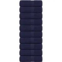 vidaXL Gastendoekjes FROGN 10 st 30x50 cm 360 g/m² marineblauw