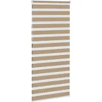 vidaXL Zebra Blind 110x230 cm stofbreedte 105,9 cm polyester zandbruin