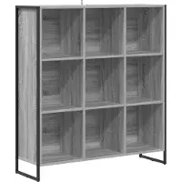 vidaXL Boekenkast 99,5 x 30 x 108,5 cm Bewerkt hout Grijs Sonoma