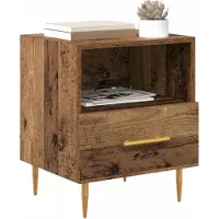 vidaXL Nachtkastje Bruin 40 x 35 x 47,5 cm Bewerkt hout