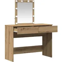 vidaXL Kaptafel Artisan Eiken 100 x 40 x 130 cm Bewerkt hout