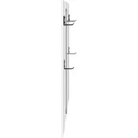 vidaXL Wandgemonteerde kapstok Muurmontage Wit 96 x 1,5 x 90 cm
