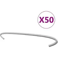 vidaXL Gabionhaken 50 st 30 cm gegalvaniseerd staal