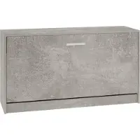 vidaXL - Schoenenbank - 80x24x45 - cm - bewerkt - hout - betongrijs