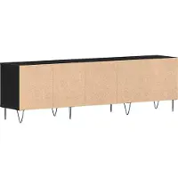 vidaXL TV-kast, 150 x 30 x 44,5 cm, zwart, eikenlook