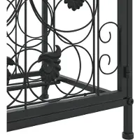 vidaXL Wijnrek voor 41 flessen 45x36x120 cm smeedijzer zwart