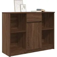 vidaXL Dressoir met lade, bruin, eikenlook, 101x35x76 cm