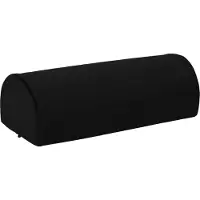 vidaXL Voetsteunpillow Effen Zwart 42 x 18 x 13 cm PU Schuim