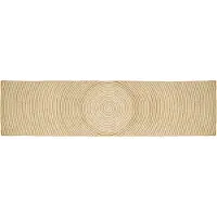 vidaXL Vloerkleden Wit 60 x 400 cm Jute