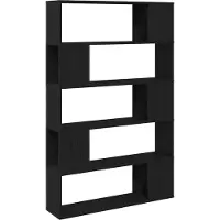 vidaXL Tv-meubelset 100 x 24 x 155 cm Zwart Eiken Bewerkt hout