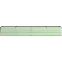 vidaXL Plantenbak Groen 320 x 80 x 45 cm Staal