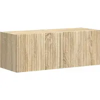 vidaXL TV Wandkast 2 st Sonoma Bewerkt hout