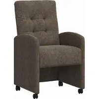 vidaXL Eetkamerstoelen met wielen 2 pcs Donkergrijs 58 x 67 x 97 cm