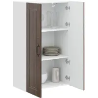 vidaXL Wandkast PORTO, bruin, eikenlook, 60 x 31 x 100 cm