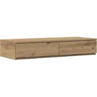 vidaXL Bedlades Artisan Eiken 75 x 36,5 x 16,5 cm Bewerkt hout