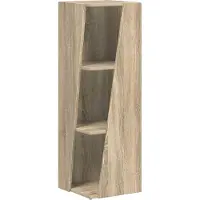 vidaXL Zijplank 33 x 32 x 100,5 cm Bewerkt hout Sonoma Eik