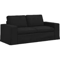 vidaXL Bank Zwart 182 x 80 x 82 cm Stof