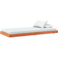 vidaXL Bedframe Wasbruin 90 x 200 cm Massief grenenhout