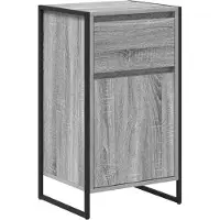 vidaXL Dressoir Grijs Sonoma 43 x 36 x 75,5 cm Bewerkt hout