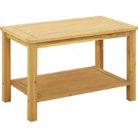 vidaXL Bijzettafel, olie-afwerking, natuurlijke stijl, 70 x 40 x 45 cm, massief acaciahout