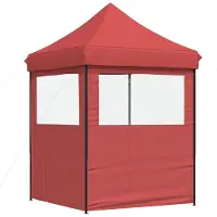 vidaXL Partytent Bordeauxrood 200 x 200 x 306 cm Oxford Stof