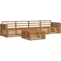 vidaXL Buiten bank set 5 st Naturel Massief Acacia Hout