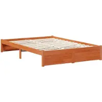 vidaXL Bedframe met lade met opslag 3 pcs Wasbruin Massief vurenhout