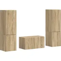vidaXL Tv-meubelset 5 st Sonoma Eik Bewerkt hout