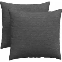 vidaXL Zitkussens 2 pcs Donkergrijs 50 x 50 cm Corduroy stof