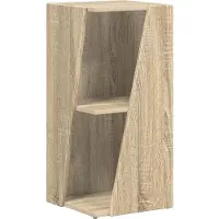 vidaXL Zijplank 33 x 32 x 70,5 cm Bewerkt hout Sonoma Eik