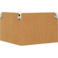 vidaXL Wandhoekkast LUCCA Betongrijs 57 x 57 x 40 cm Bewerkt hout