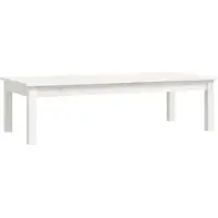 vidaXL Salontafel 110x50x30 cm massief grenenhout wit