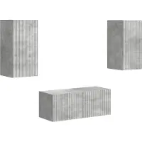 vidaXL Tv-meubelset 6 st Beton Grijs Bewerkt hout