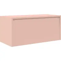 vidaXL Opbergkast Roze 90 x 40 x 40 cm Staal