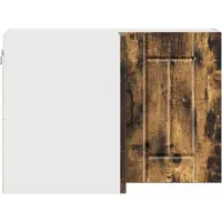 vidaXL Wandkast, hoekmodel, LUCCA, gerookt eikenhout, 57 x 57 x 40 cm