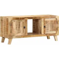 vidaXL Tv-meubel 105x46x32 cm massief ruw mangohout