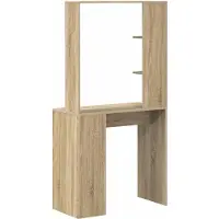 vidaXL Bureau Sonoma Eik Bewerkt hout 78,5 x 37 x 154,5 cm