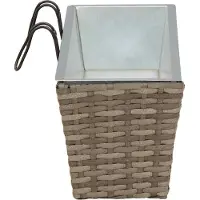 vidaXL Balkon 2 st Grijs 50 x 17 x 17 cm Metaal