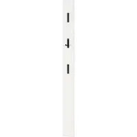 Germania Garderobepaneel 3728 - MDF melaminehars gecoat - B 150 x D 30 x H 1700 mm -3 uitklapbare haken - wit