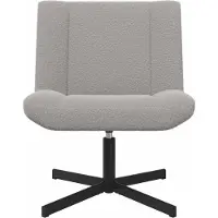 vidaXL Draaistoel Lichtgrijs 63 x 75 x 76 cm Schapenvacht