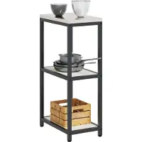 vidaXL Keukenplankeenheid HATTEM Wit 30 x 50 x 92 cm Staal