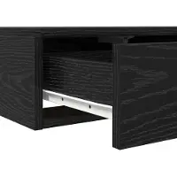 vidaXL Bedlades Zwart Eiken 160 x 36,5 x 16,5 cm Bewerkt hout