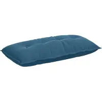 vidaXL Rugkussen Blauw 100 x 50 x 19 cm Corduroy stof