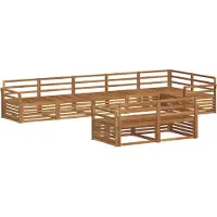 vidaXL Buiten bank set 8 st Naturel Massief Acacia Hout