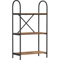 vidaXL Boekenplank 3-laags 60 x 30 x 109 cm Bewerkt hout Oudhout